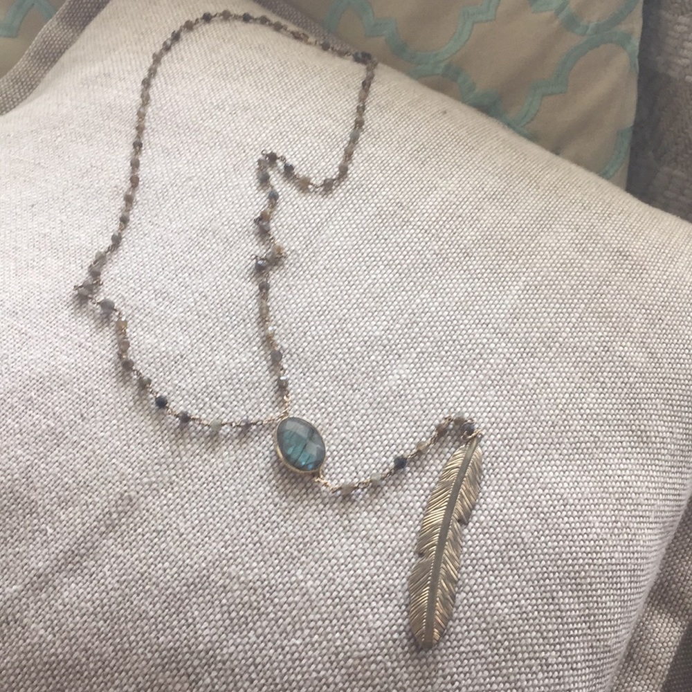 Long Feather Necklace